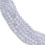 Perla de Calcedônia 3mm Facetada | Pedra Natural Azul