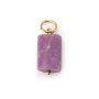 Péndulo de Fosfosiderita Cilíndrico – Piedra Natural & Anillo Gold Filled