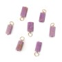 Pendente Fosfosiderite Cilindrico – Pietra Naturale & Anello Gold Filled