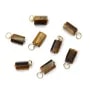 Pendente Occhio di Tigre Barocco – Pietra Naturale & Anello Gold Filled 14K