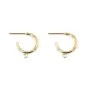 12mm Hoop Earrings – Gold Filled with Openable Ring x2