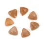 Cabochão Pedra da Lua Laranja Triangular Facetado 10mm – Pedra Natural x1