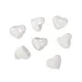 Faceted Rock Crystal Heart Cabochon 9x10mm – Natural Stone