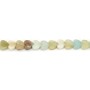 Perle Coeur Amazonite Multicolore 4mm | Pierre Naturelle