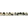Conta Coração Jaspe Dalmata 4mm | Pedra Natural Malhada