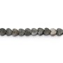 Perla Pietra Naturale Larvikite 4mm | Forma Cuore