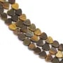 Tiger Eye Natural Stone Bead 4mm | Heart Shape