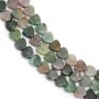 Agate Indienne coeur 4mm x 38cm