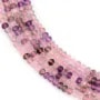 Perle Rondelle Facettée 2x3mm Super Seven | Schmucklieferant