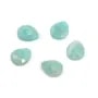 Cabochon Goccia Sfaccettato Amazzonite del Perù 8x10mm | Pietra Naturale