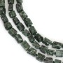 Seraphinit 7x11mm - Barocke Rechteckperlen - Einzelne Perle