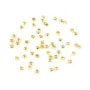 Perline da Schiacciare dorato 1.5mm - Perline Finitura Gioielli - Componenti Ottone