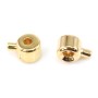 Perle Rondelle à écraser 2.5x3mm doré sur laiton x 10pcs