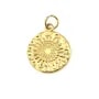 Medaillon Sonnenmotiv Gold | Edelstahl 304 | Schmucklieferant
