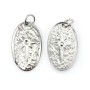 Pendentif ovale étoile 12x20mm - Acier Inox 304 x 1pc