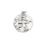 Pendente Medaglione Rosa | Acciaio Inox 304 | Componenti Gioielli