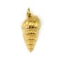 Golden Marine Pendant | Whelk Shell | Jewelry Components