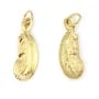 Pendentif plume 7x20mm - Acier Inox 304 doré x 1pc