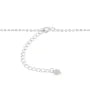 Kette aus rhodiniertem 925er Silber, ovale Masche für Halbperlen x 45cm