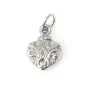 Breloque Herz Blumig | Edelstahl 304 | Anhänger Schmuck