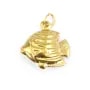 Pendentif Fisch 17x17mm | Schmucklieferant Vergoldeter Stahl
