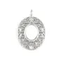 Stylized Oval Pendant Cabochon 6x8mm | Stainless Steel 304