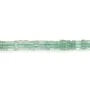 Perla di Quarzo Avventurina Verde 1x1.5mm | Perla Lamella Quadrata Naturale