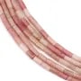 Contas de Rodonita Tubo 2x4mm | Fornecedor de Jóias em Pedra