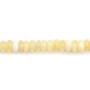 Pérola de Jade Amarelo Heishi 2x4mm | Fornecedor Criação de Joias