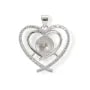Bailo Duo Cuore Argento 925 | Perla Semiperforata