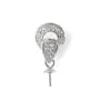 Inverted Drop Bail Sterling Silver 925 | For Half-Drilled Pearl