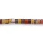 Pérola de Jaspe Mookaite 2x4mm Heishi | Atacadista de Pérolas de Pedra Natural