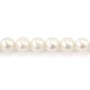 Perle de culture d'eau douce semi-ronde 8mm | Perle naturelle Collier