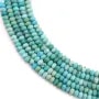 Faceted Rondelle Turquoise Bead 2x3mm | Natural Stone