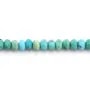 Perla di Turchese Rondella Sfaccettata 2x3mm | Pietra Naturale