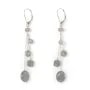 Brincos: labradorite e dormeuse e corrente de prata 925 barata