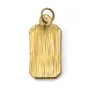 Gold Plated Stainless Steel Pendant | Rectangle Plate for Necklace