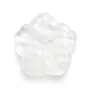 Pendentif Cristal de roche fleur sculptée 30mm x 1pc