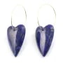 Pendentif Lapis Lazuli teinté coeur 20x30mm x 1pc