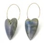 Pendel Labradorit Herz | Rohmaterialien für Schmuck