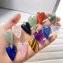 Pendentif Lapis Lazuli teinté coeur 20x30mm x 1pc