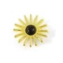 Breloque Sol para colar para cabochão (3mm) 10mm - Dourado x 2pcs