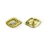 Breloque Oeil protecteur stass à coller 3x5mm - Doré x 2pcs