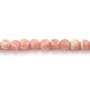 Rhodochrosit rund 3.5-4mm Qualität A x 40cm - Naturstein