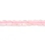 Perla Cuarzo Rosa Corazón 6mm | Piedra Natural Facetada