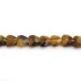 Oeil de Tigre coeur facetté 6mm x 38cm