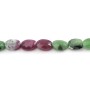 Rubis Zoisite ovale facetté 4x6mm x 39cm