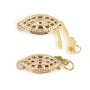 Fermoir Oval Filigrado Gold Filled | Fornecedor Joalheria