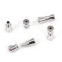 925 Rhodium Plated Silver Tube Screw Clasp | Jewelry Supplier