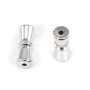 Fermoir à visser tube 4x10mm - Argent 925 rhodié x 1pc